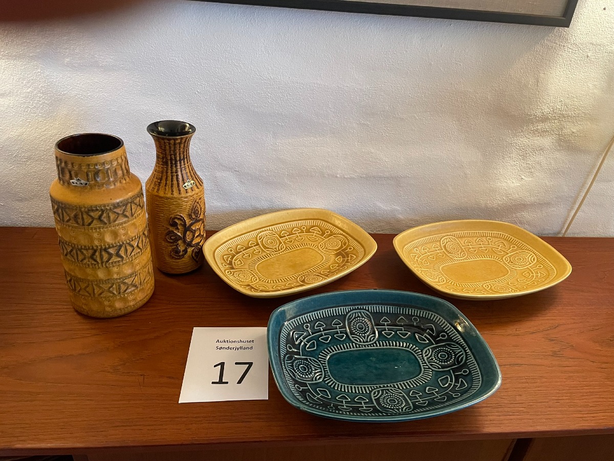 5 dele West Germany keramik fra Bay