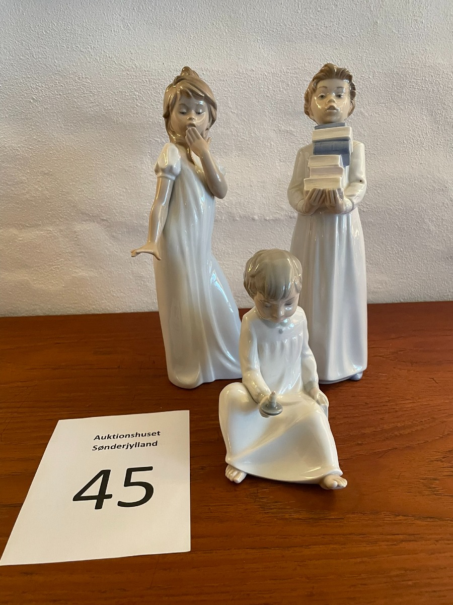 Lladro porcelænsfigurer (3) 