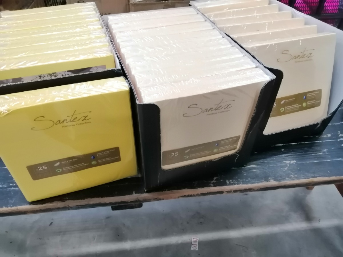 Servietter gul og grøn