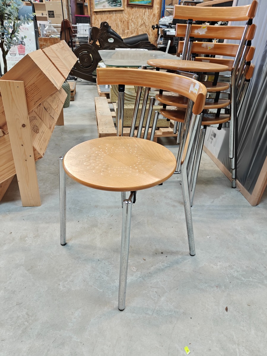 Stabelstole med rundt sæde (5)