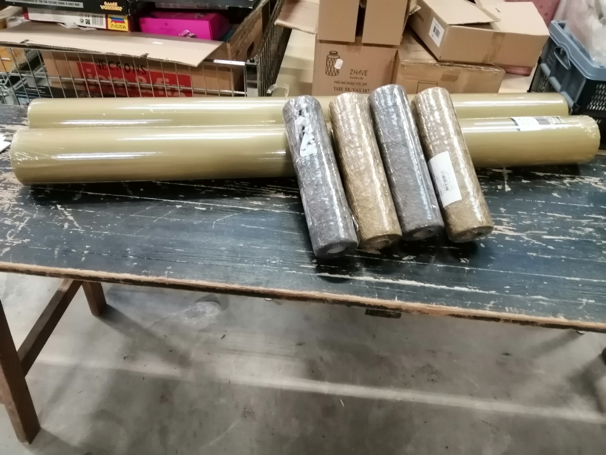 Tekstildug med bordløber.