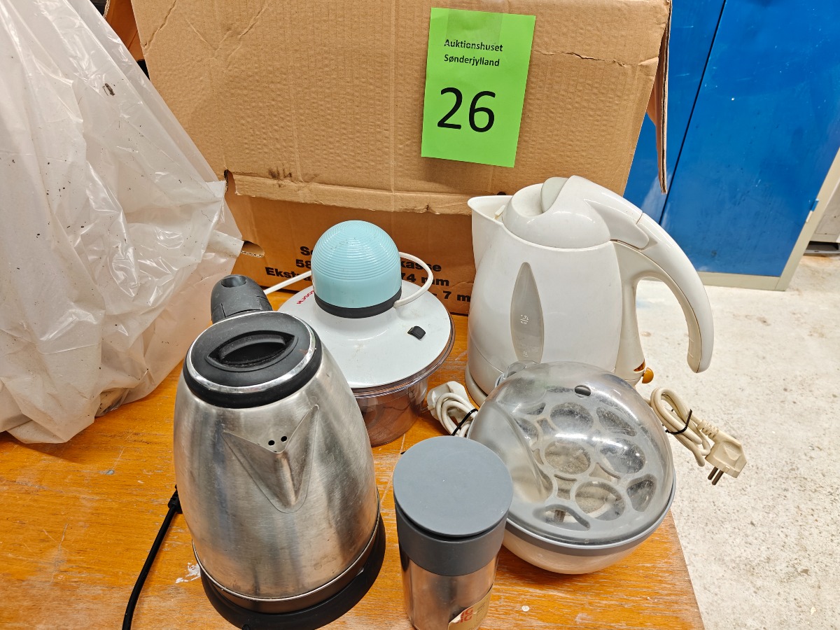 Div. køkken redskaber + glas 