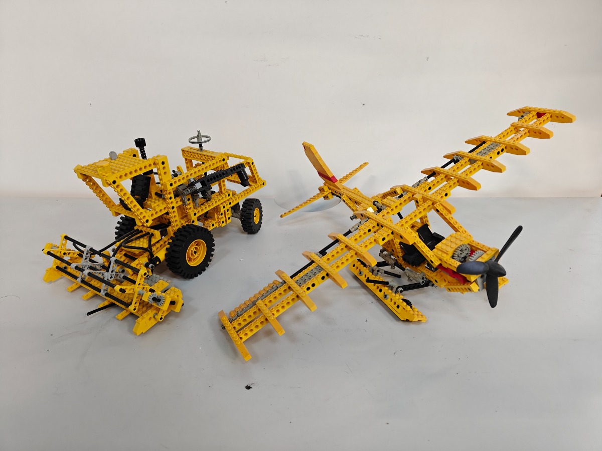 Lego Technic 8862 og 8855 mejetærsker og vandflyver