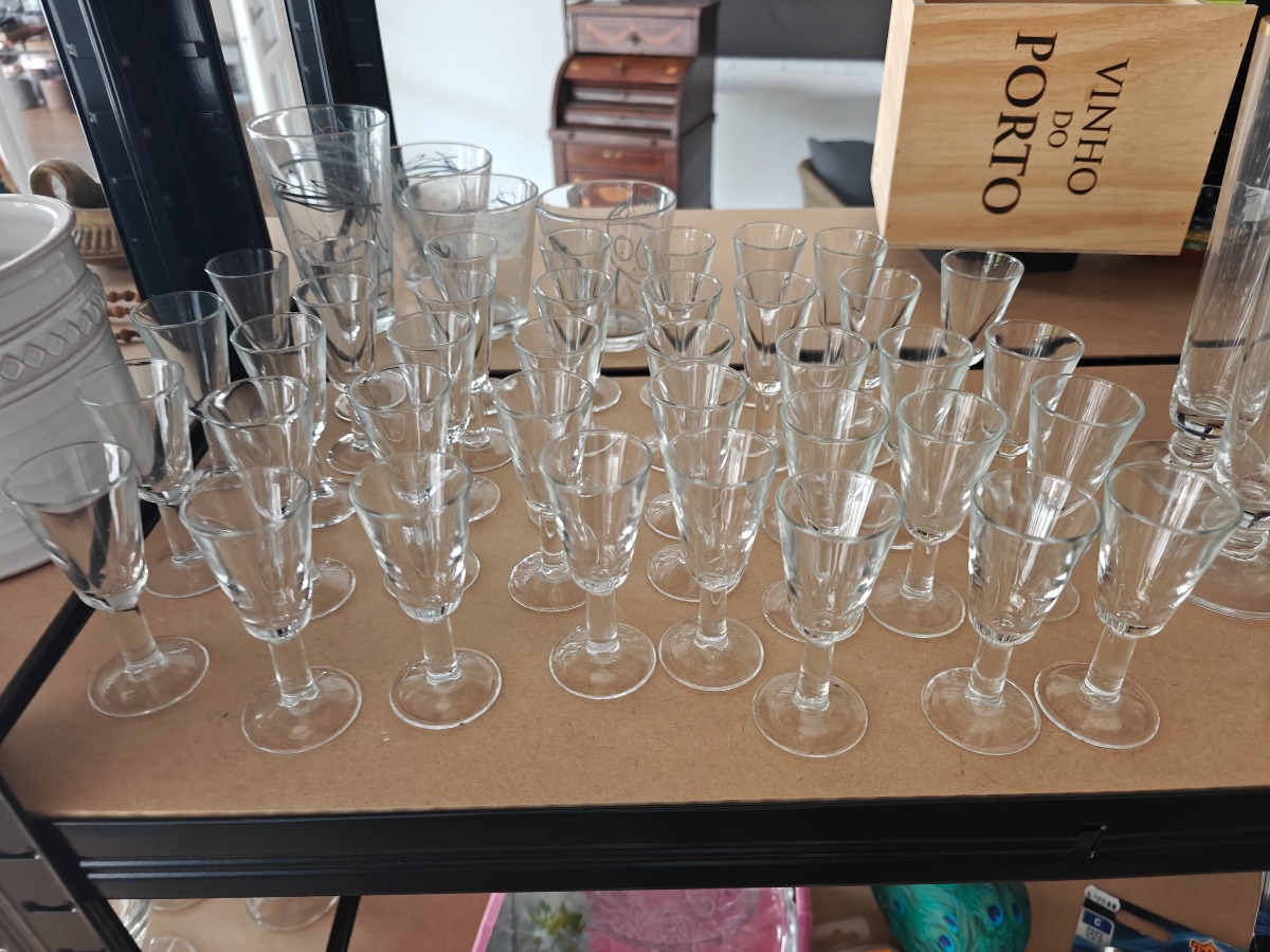 80  Snapseglas. Brugte. 