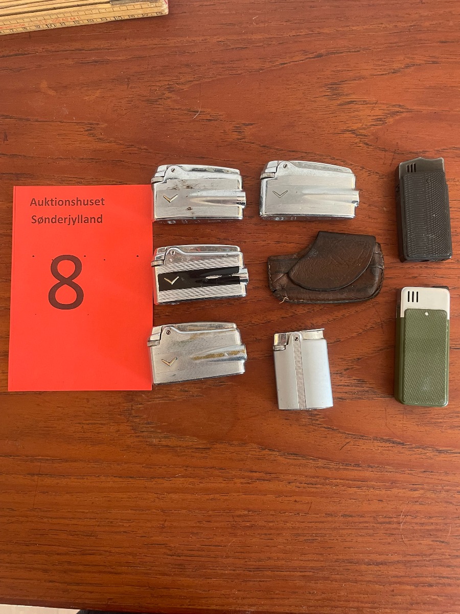 7 RONSON lightere + 1 etui 