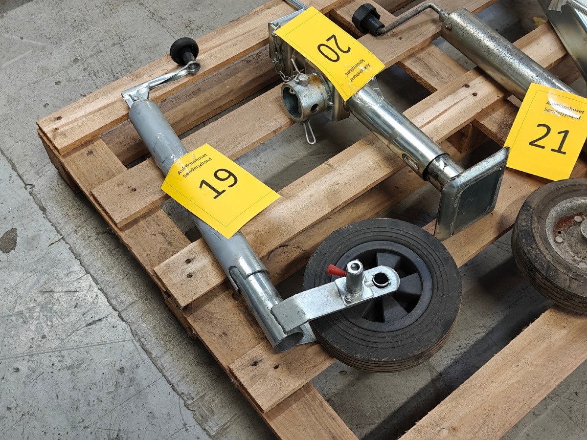 Støtte hjul til trailer 