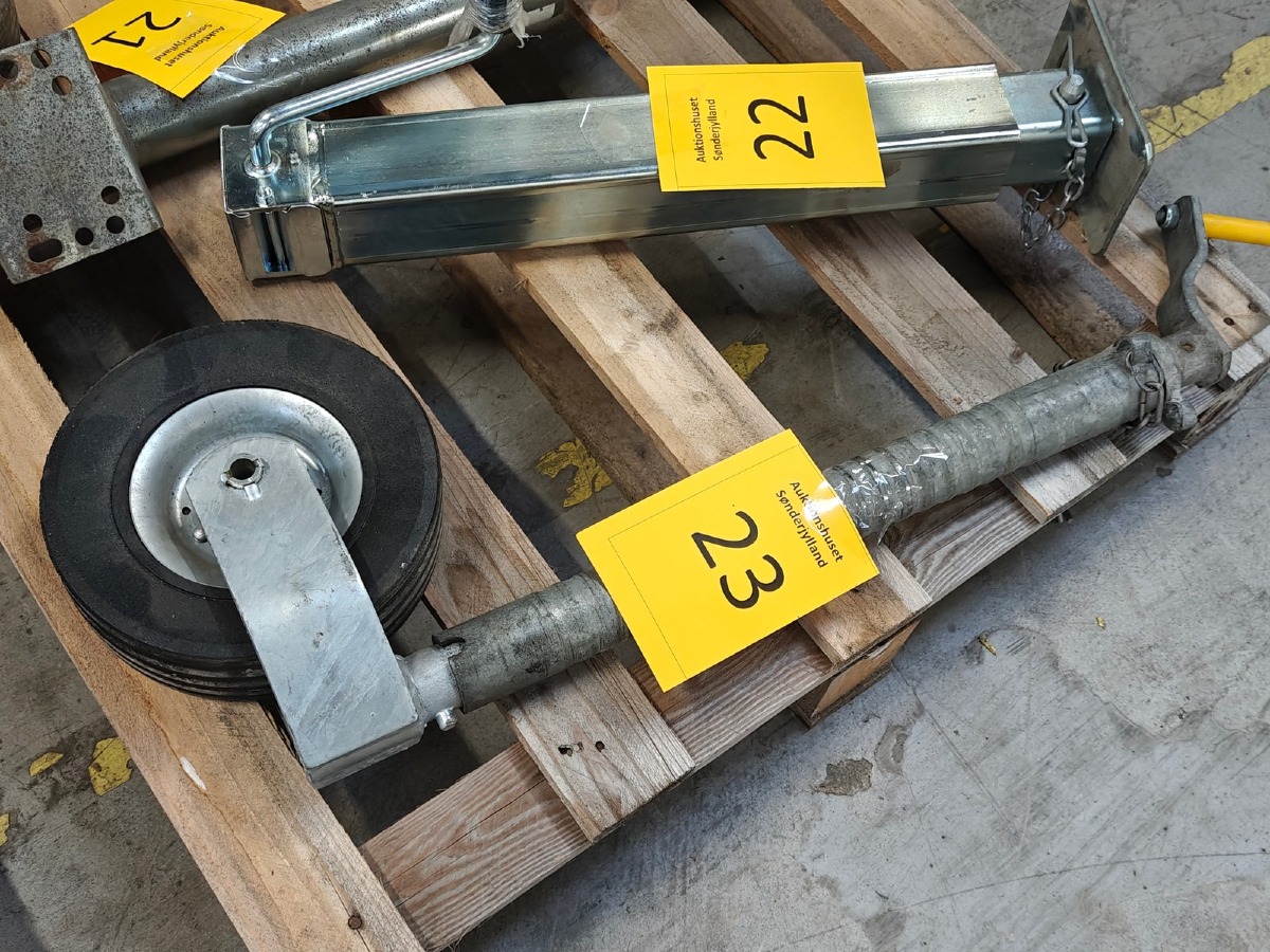 Støtte hjul til trailer 