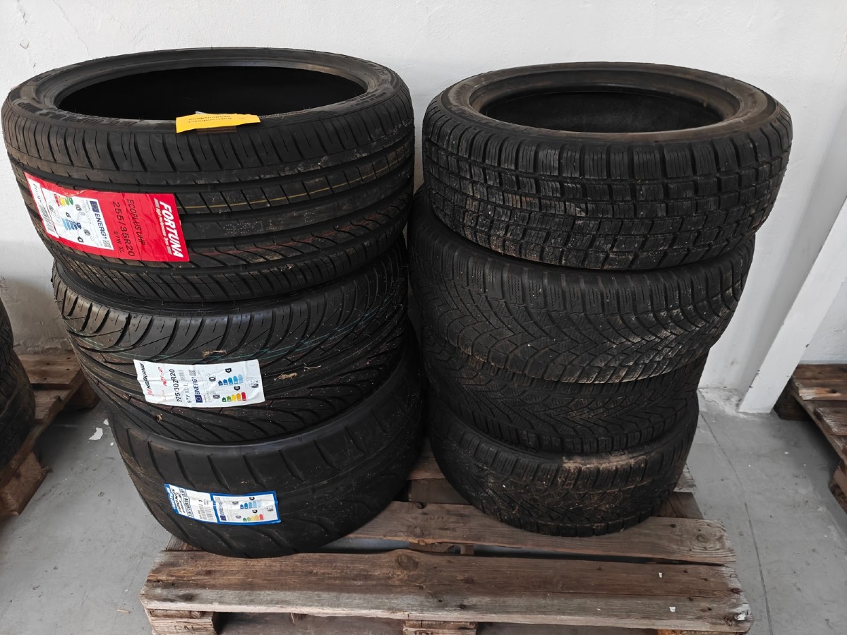 7 Dæk forskellig mærke 