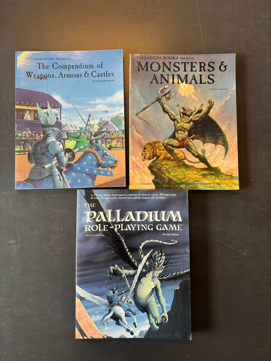Palladium Fantasy RPG Lot – Rulebook & Sourcebooks (3)