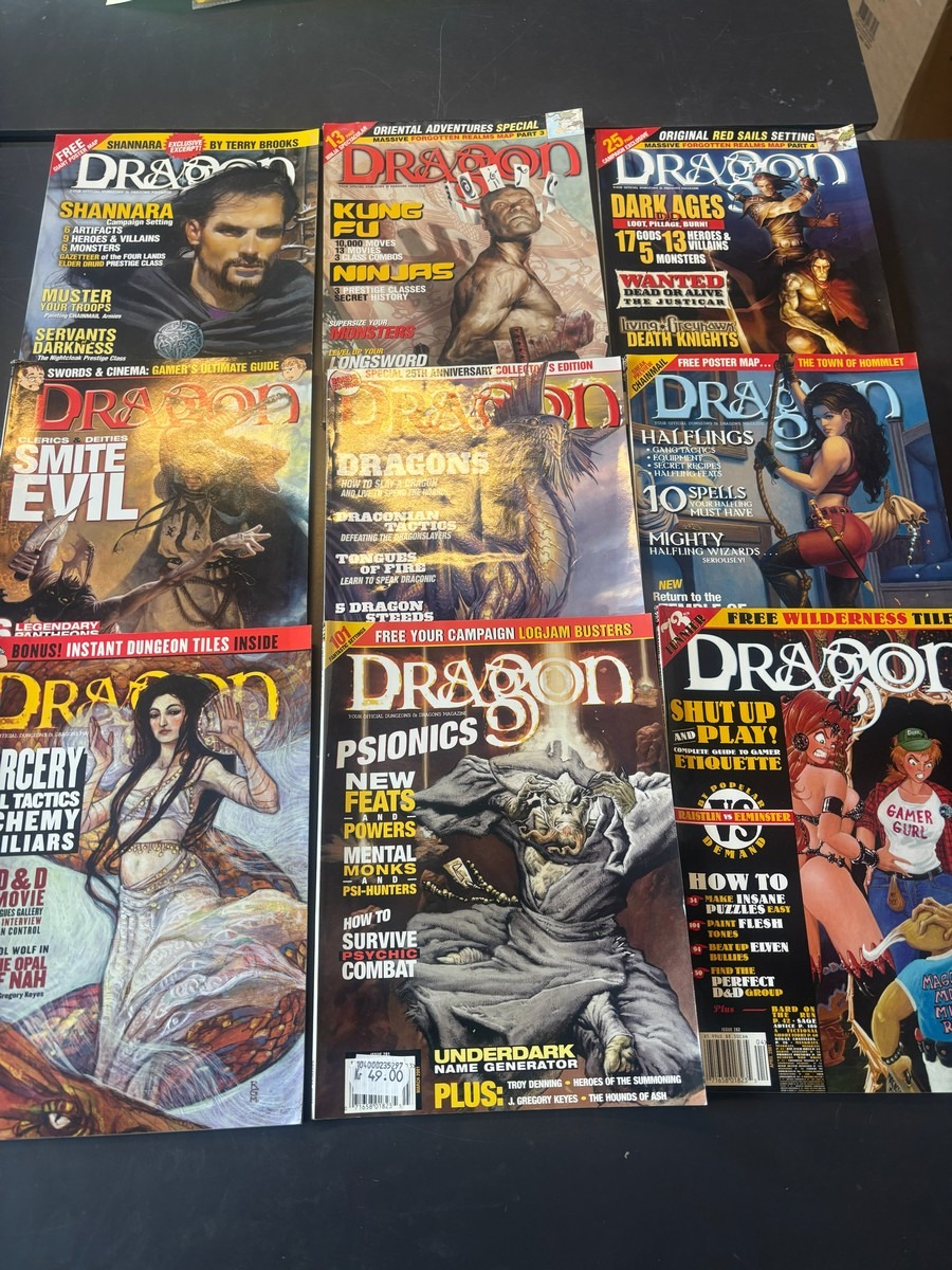 Dragon Magazine Lot (9)