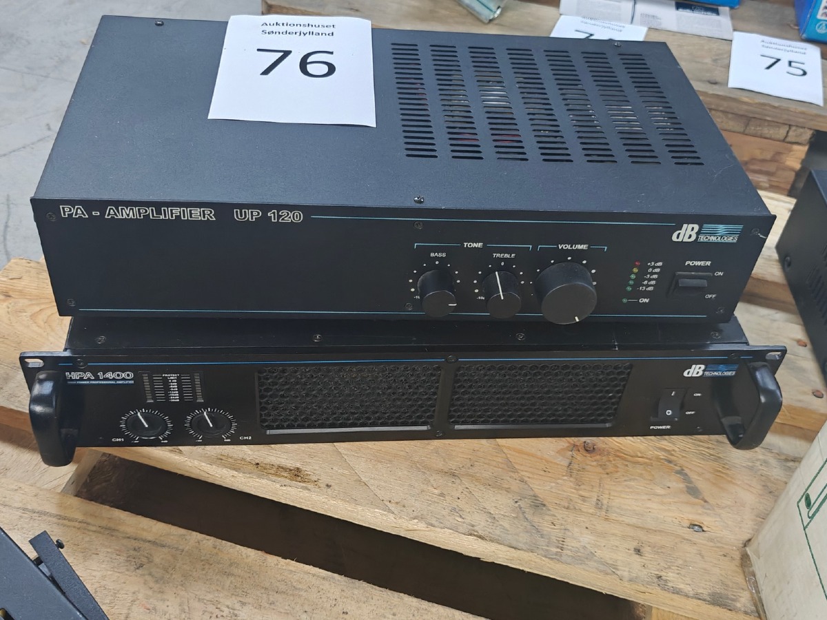 2 stk. Amplifier.