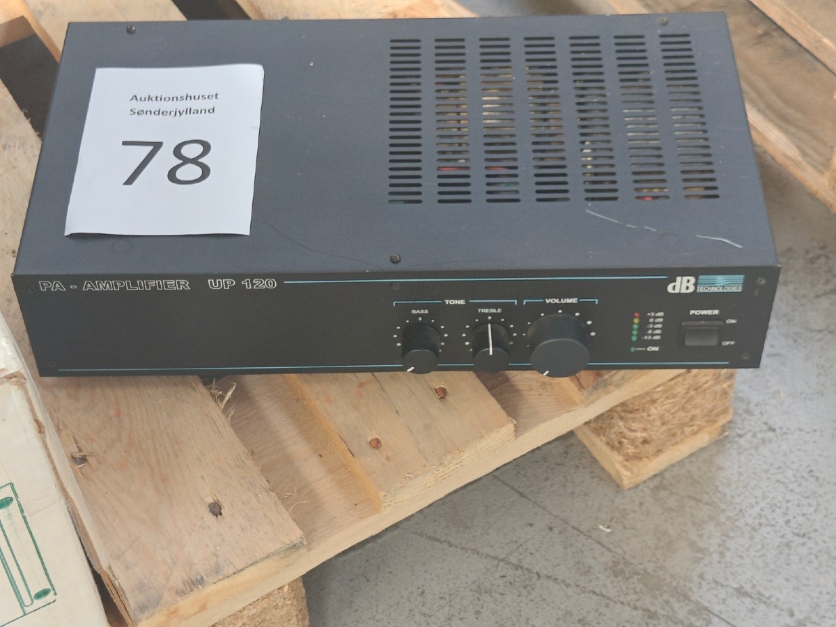 Amplifier: PA - Amplifier Up 120, dB Technologies. 