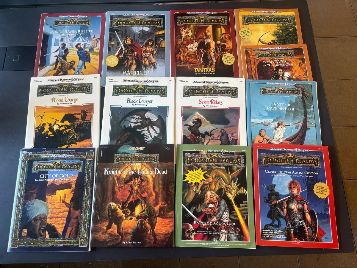 Advanced Dungeons & Dragons Forgotten Realms Lot – (13)