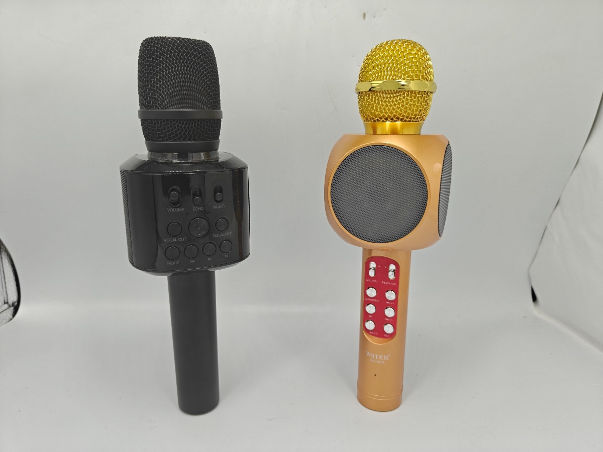 Wster WS-1816 og MIB karaoke mikrofon model CS-MS012 Karaoke mikrofoner (2)