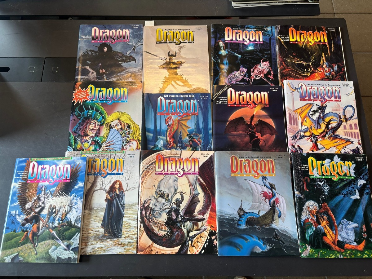 Dragon Magazine Lot, bind 187 - 199 (13)