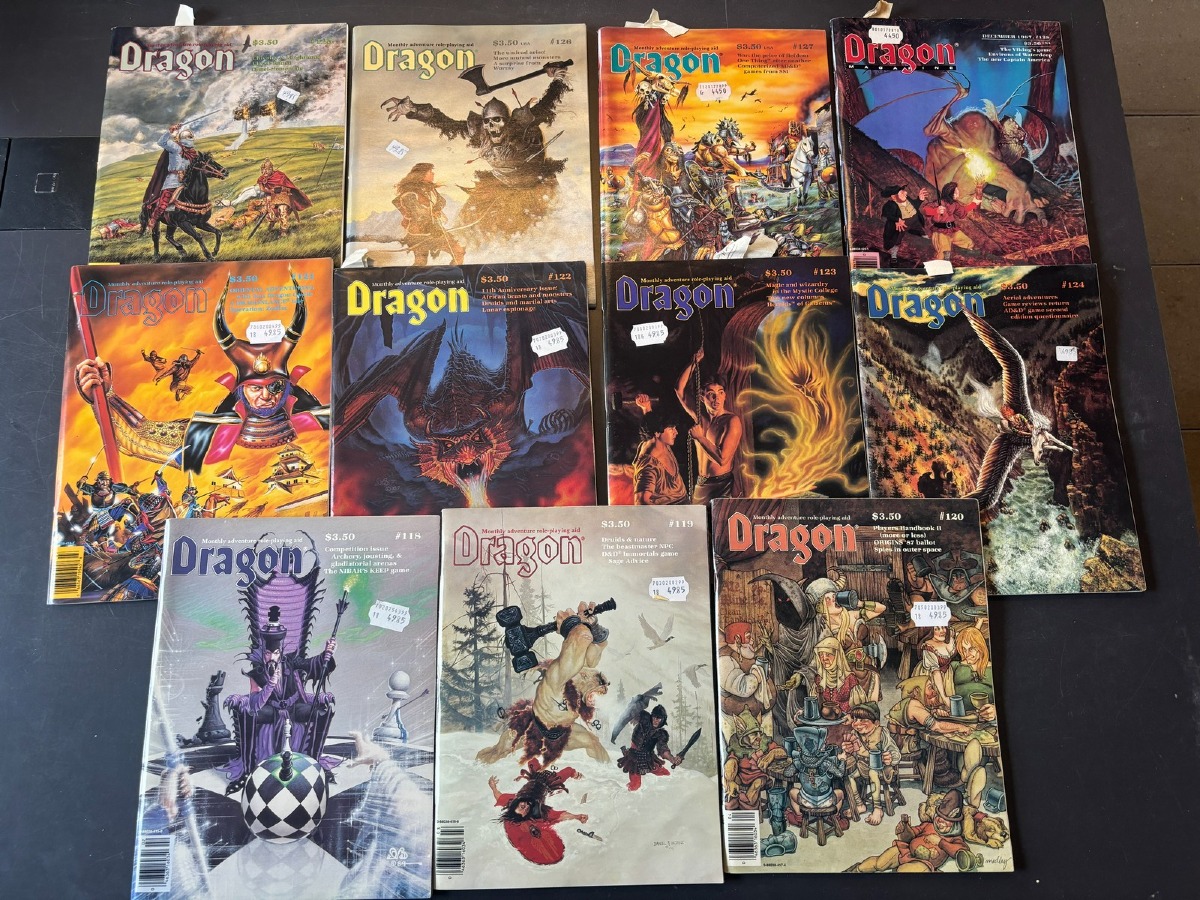 Dragon Magazine Lot, bind 118 - 128 (11)