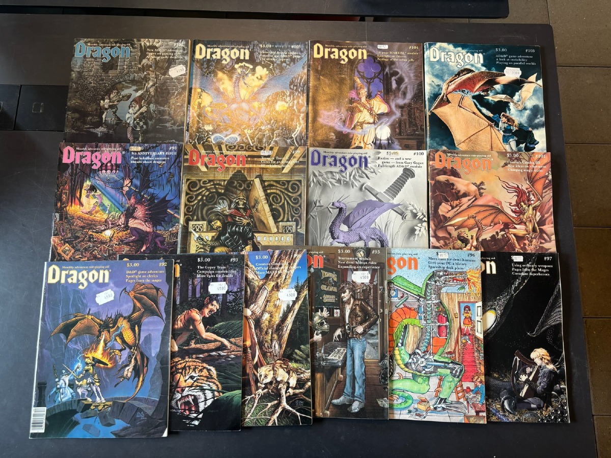 Dragon Magazine Lot, bind 92 - 105 (14)