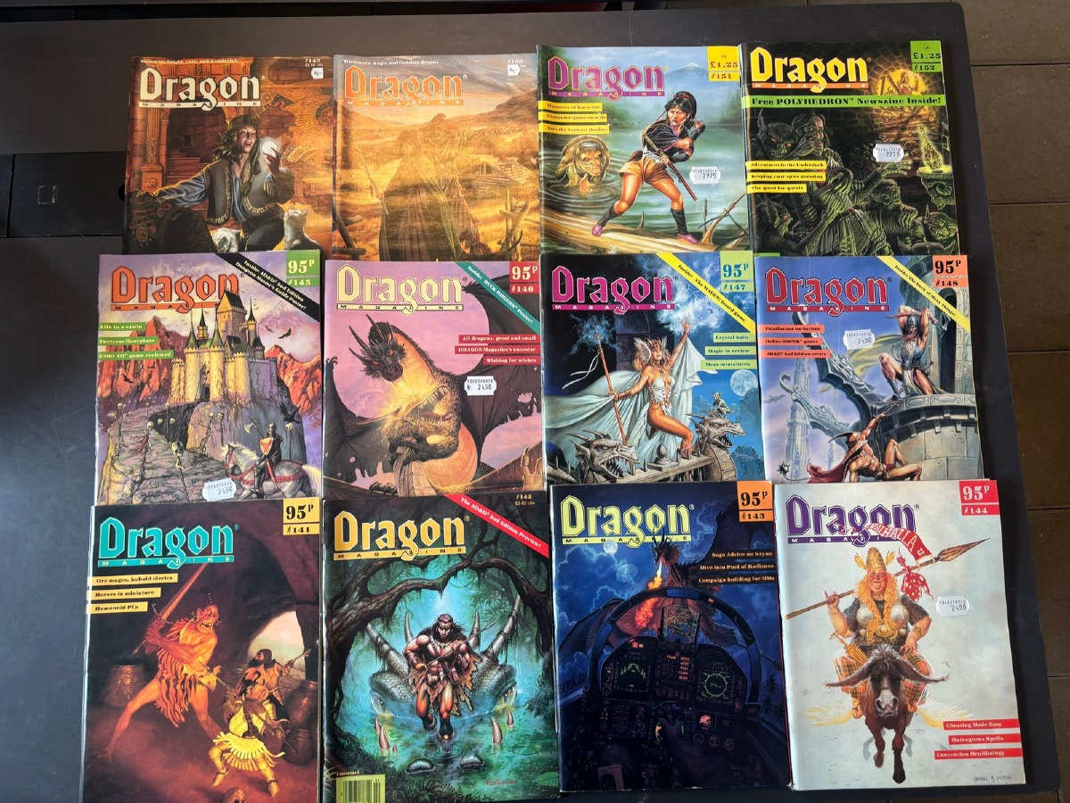 Dragon Magazine Lot, bind 140 - 152 (12)