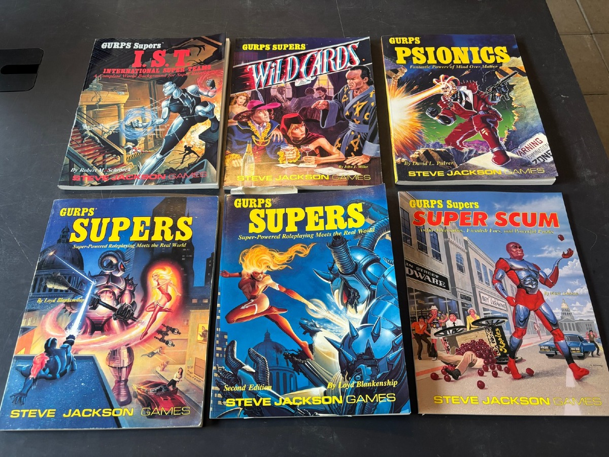 GURPS Supers / Psionics Lot – Steve Jackson Games (6)