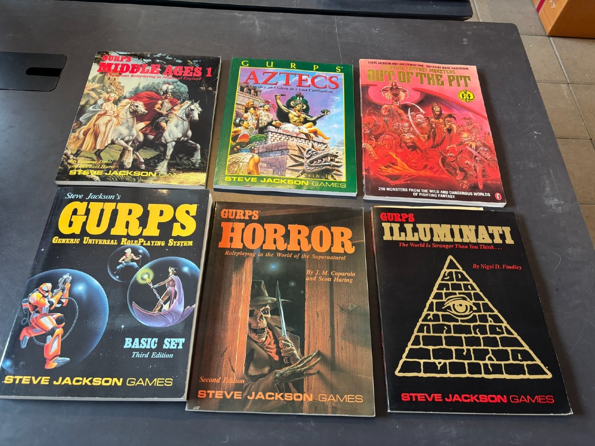 GURPS Blandingslot – Middle Ages, Aztecs, Horror, Illuminati m.fl. (6)