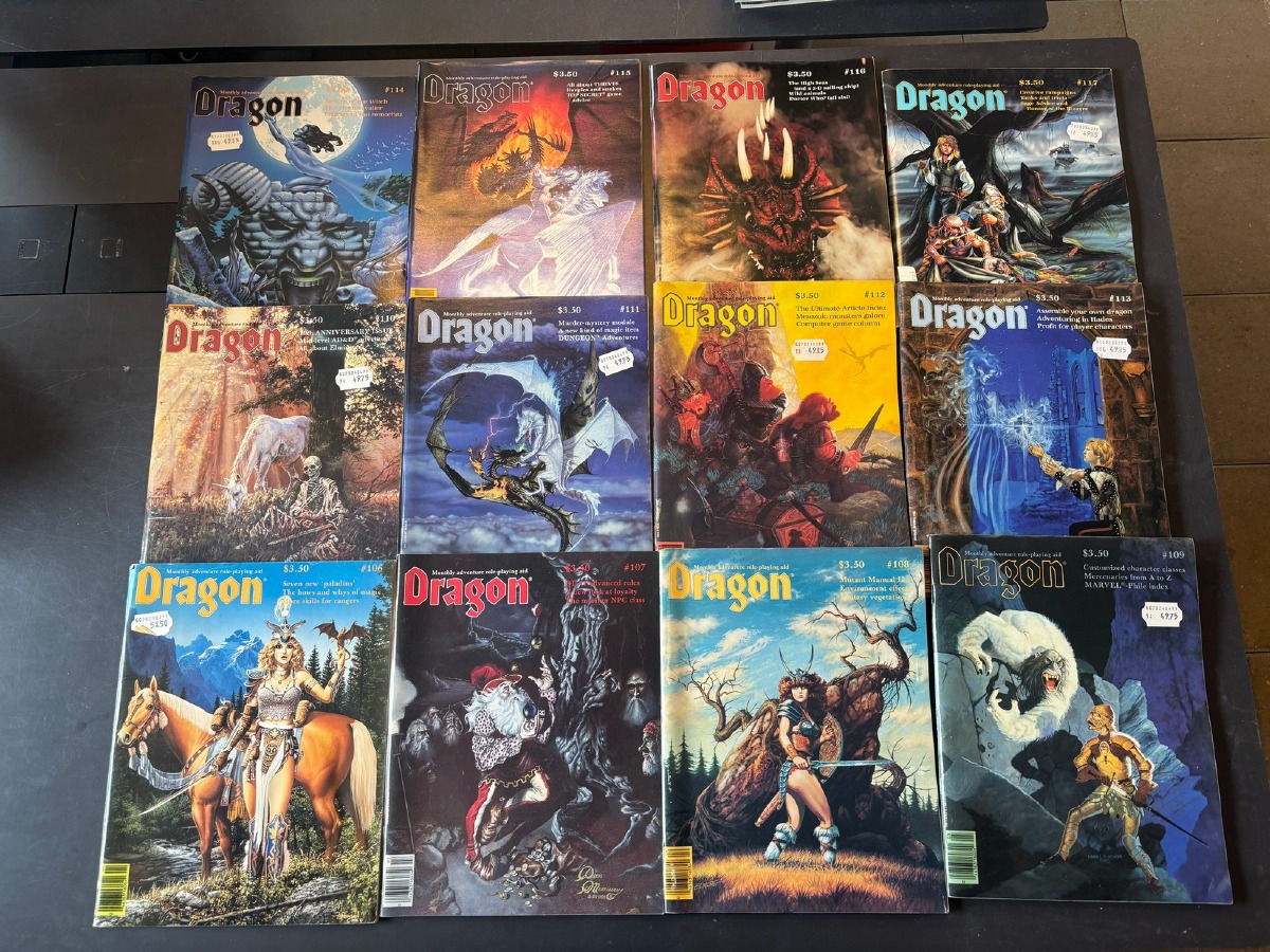 Dragon Magazine Lot, bind 106 – 117 (12)