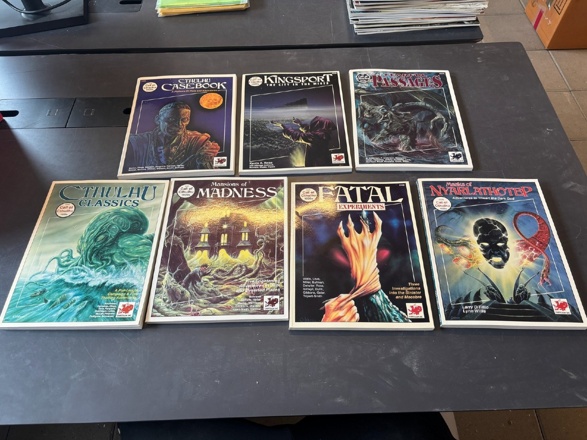 Call of Cthulhu Lot – Masks of Nyarlathotep, Mansions of Madness m.fl. (7)
