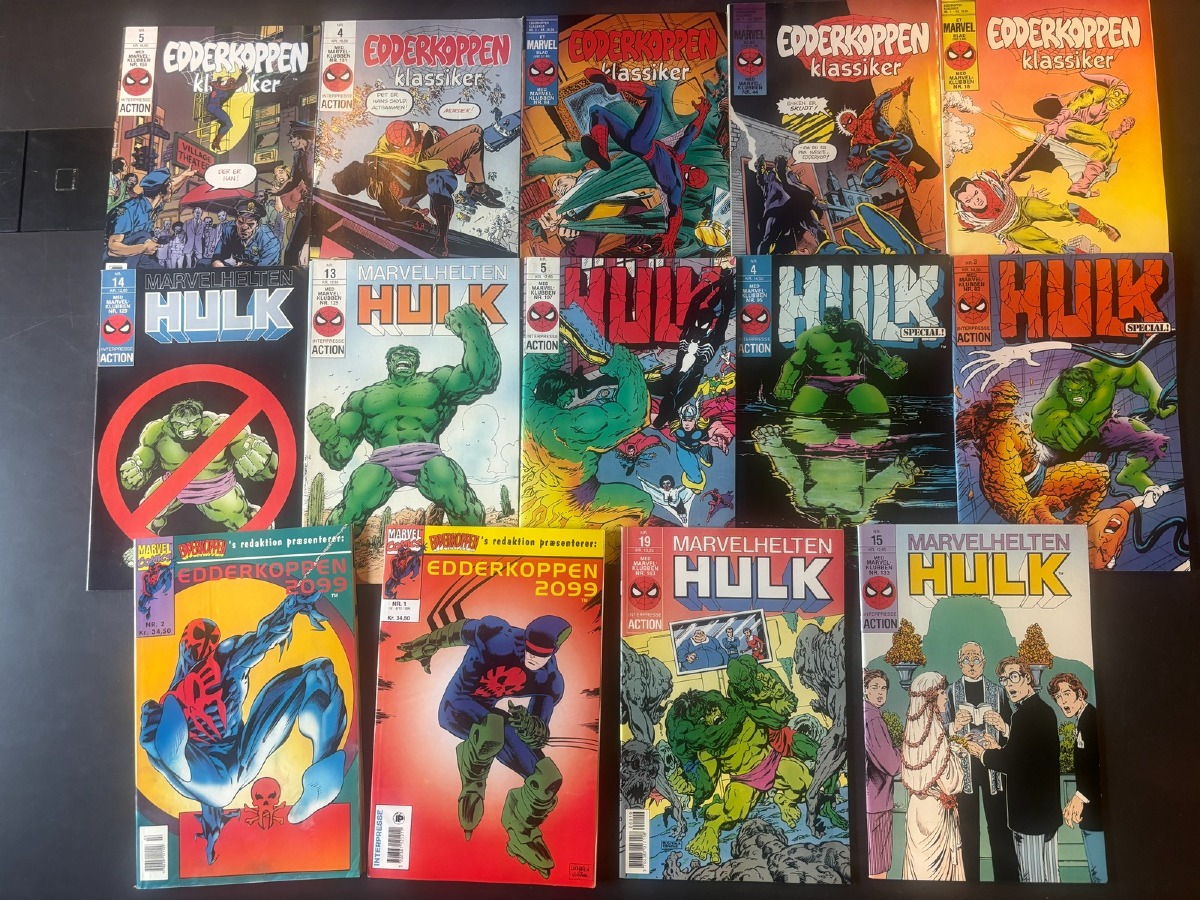 Edderkoppen & Hulk Lot (14)