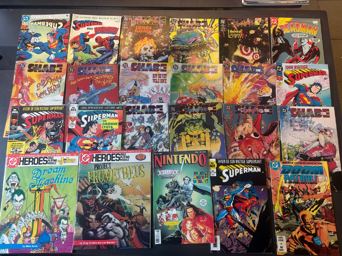 Superman, The Changing Man m.fl. – blandet tegneserielot (23)