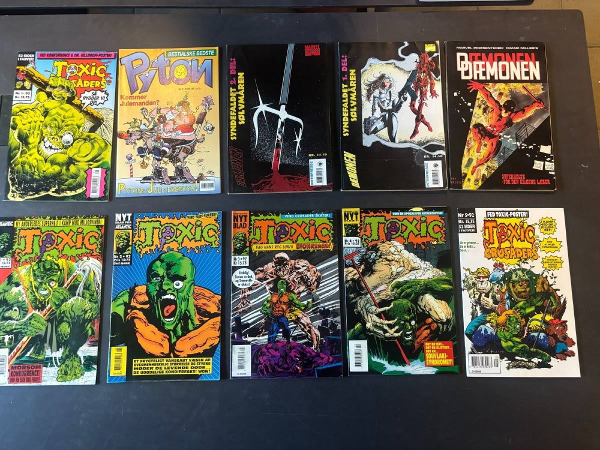 Toxic Crusaders / Toxic tegneserier + Pyton & Dæmonen (10)