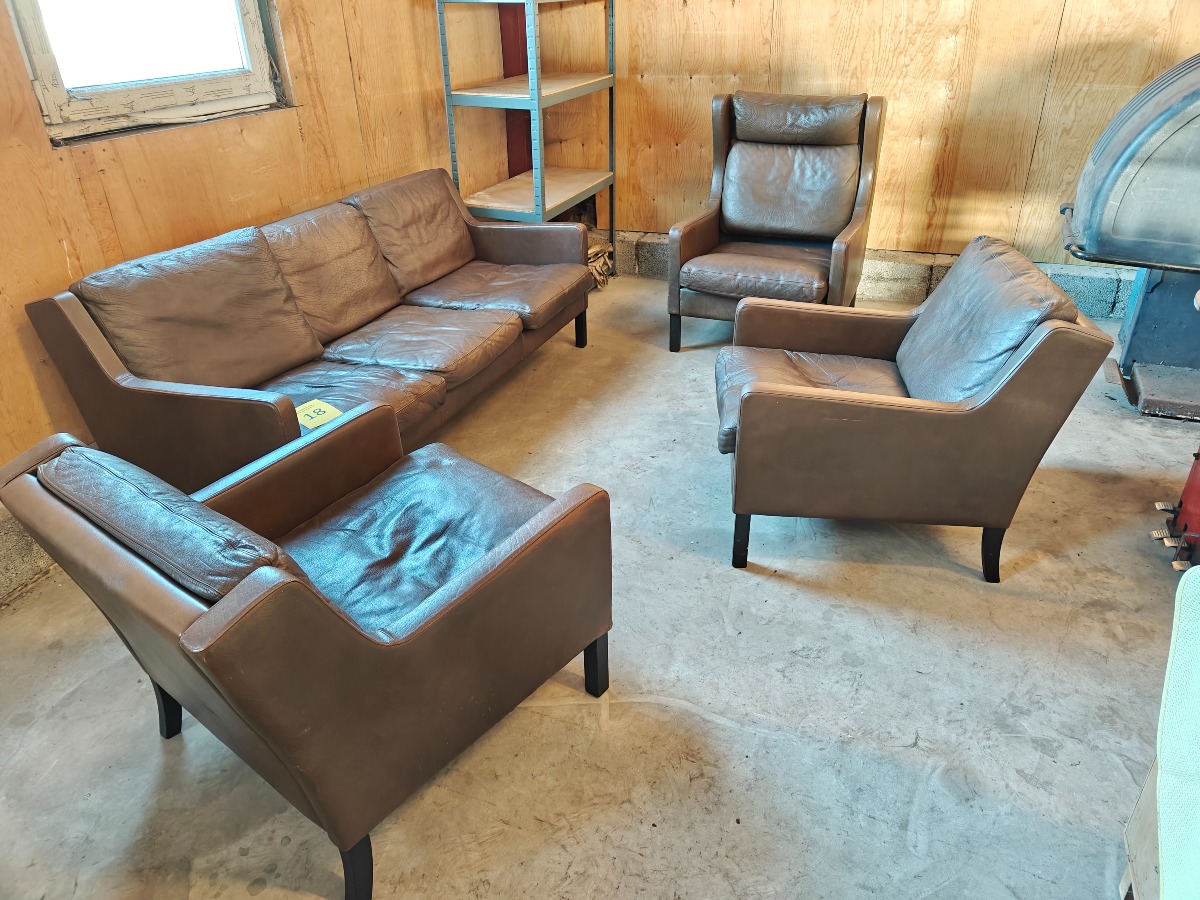 Stue af brunt læder (4)