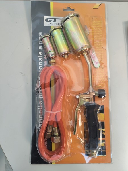 Gasbrænder med 3 dyser, 2 sæt