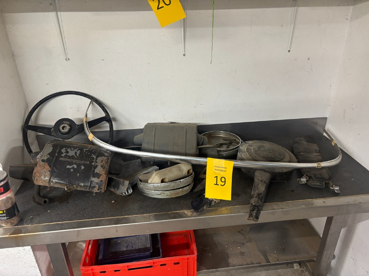 Opel P1 dele, alt på bord (Uden bord)