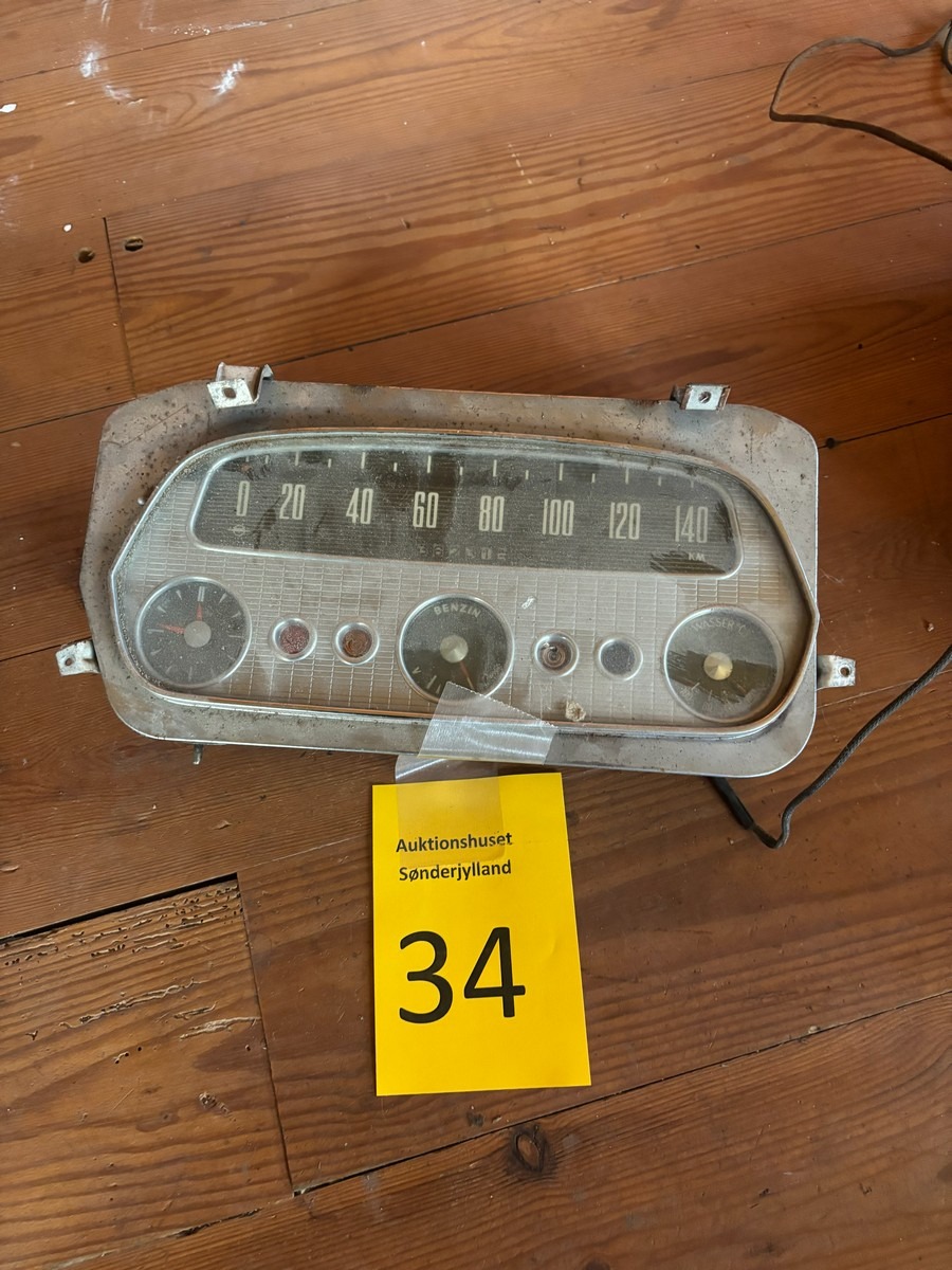 Instrumentering muligvis Opel Record P2