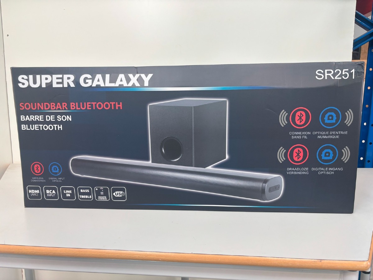 Super Galaxy sound bar og bas