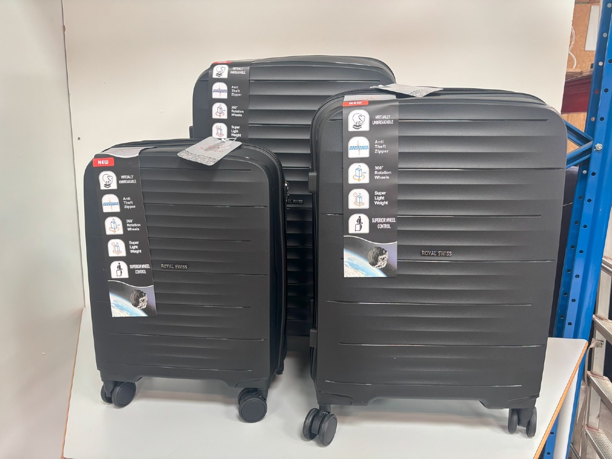 Kuffertsæt med 3 stk i Beige