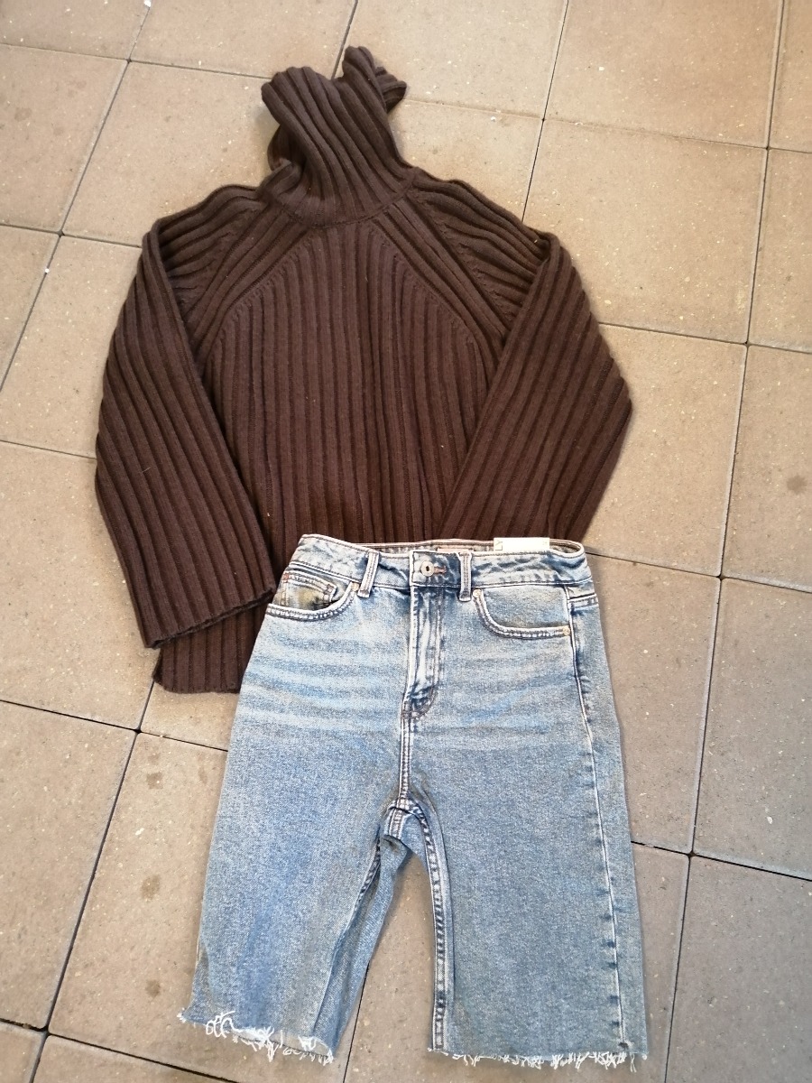 mbyM brun strik str. S/M & Only 