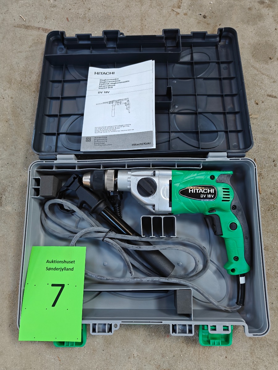 Hitachi slagboremaskine i original kasse 