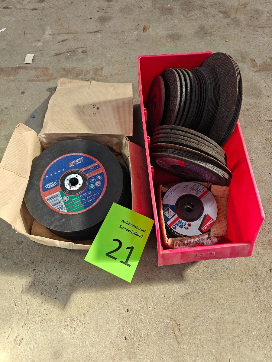 Parti skiver til vinkelsliber 