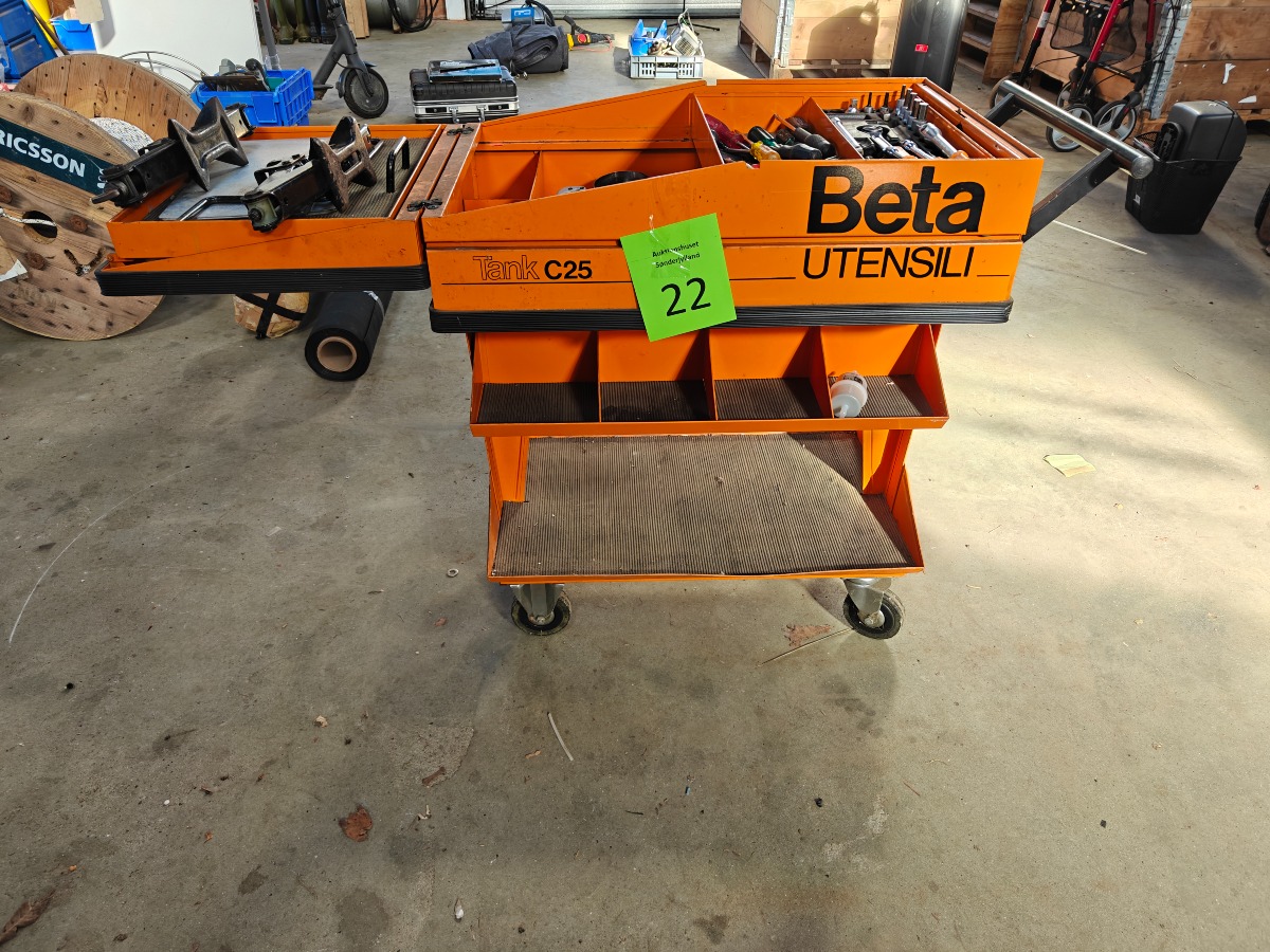 BETA værkstedsvogn incl. værktøj
