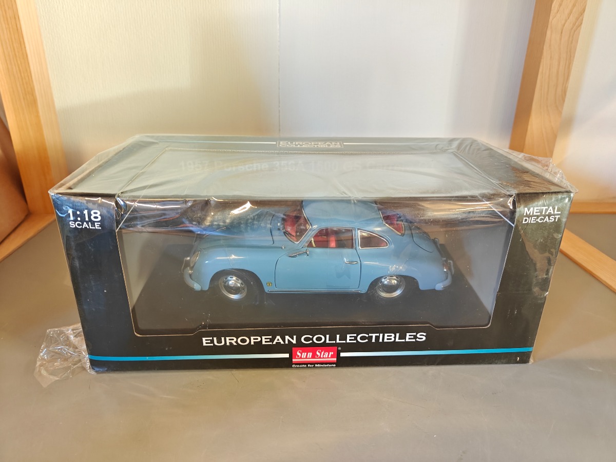 Sun Star model af Porsche 356A 1957 1:18