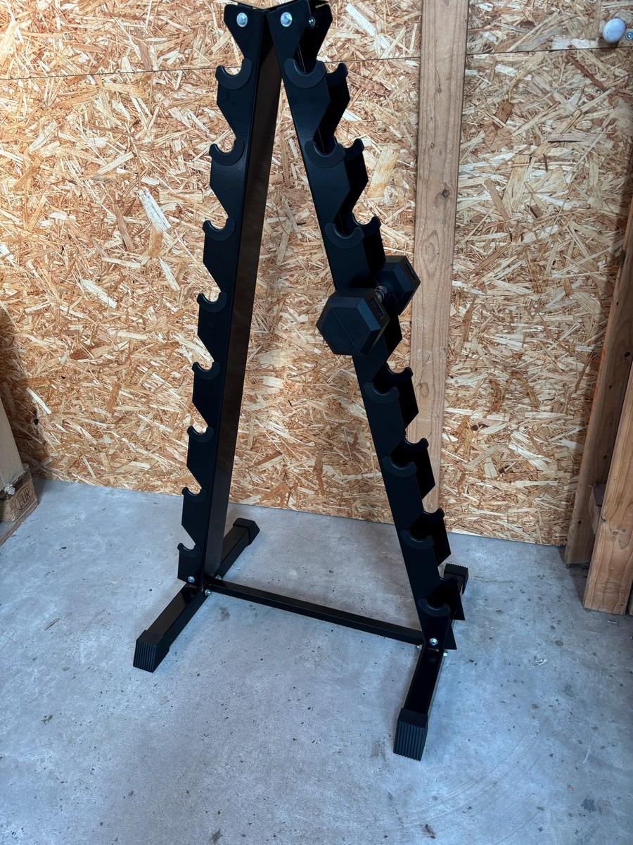 Håndvægtstativ / dumbbell rack – stativ til håndvægte (Ubrugt og usamlet)