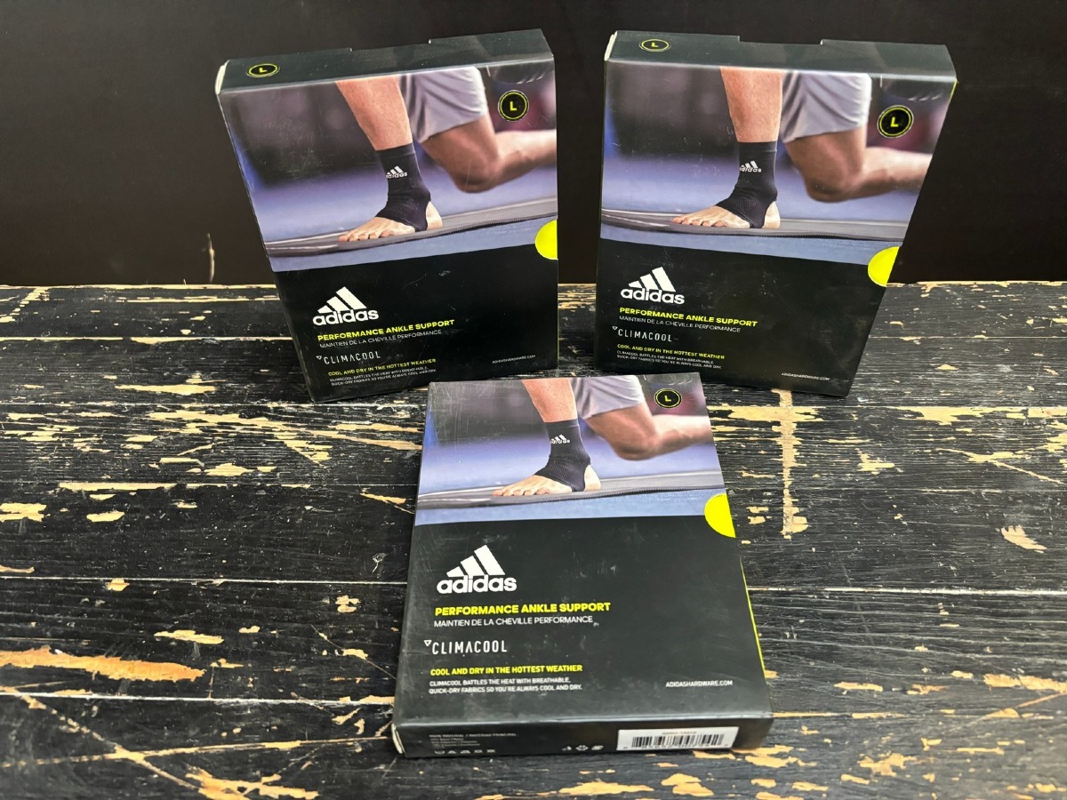 3 stk. Adidas Performance Ankle support, Size L (Ubrugt)