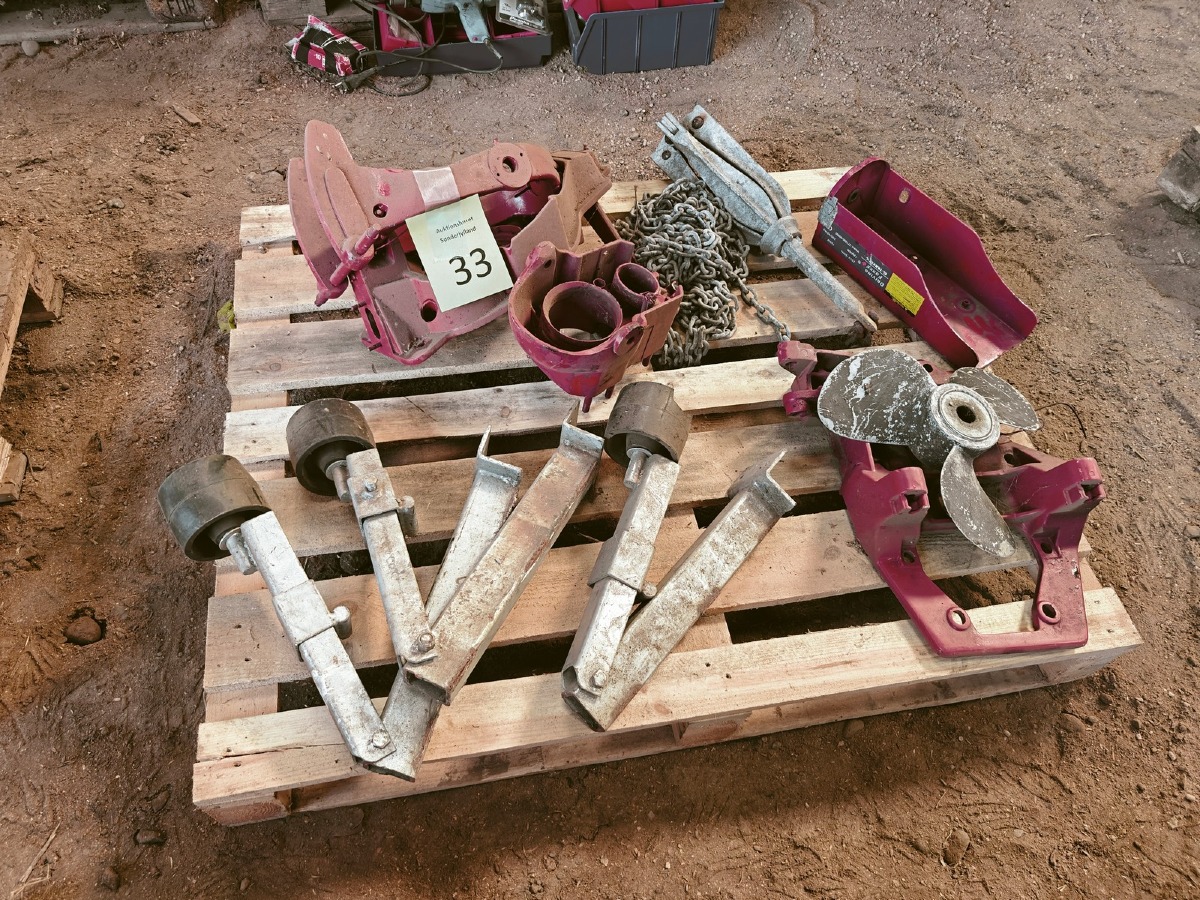 Styr, anker & holder til bådtrailer 