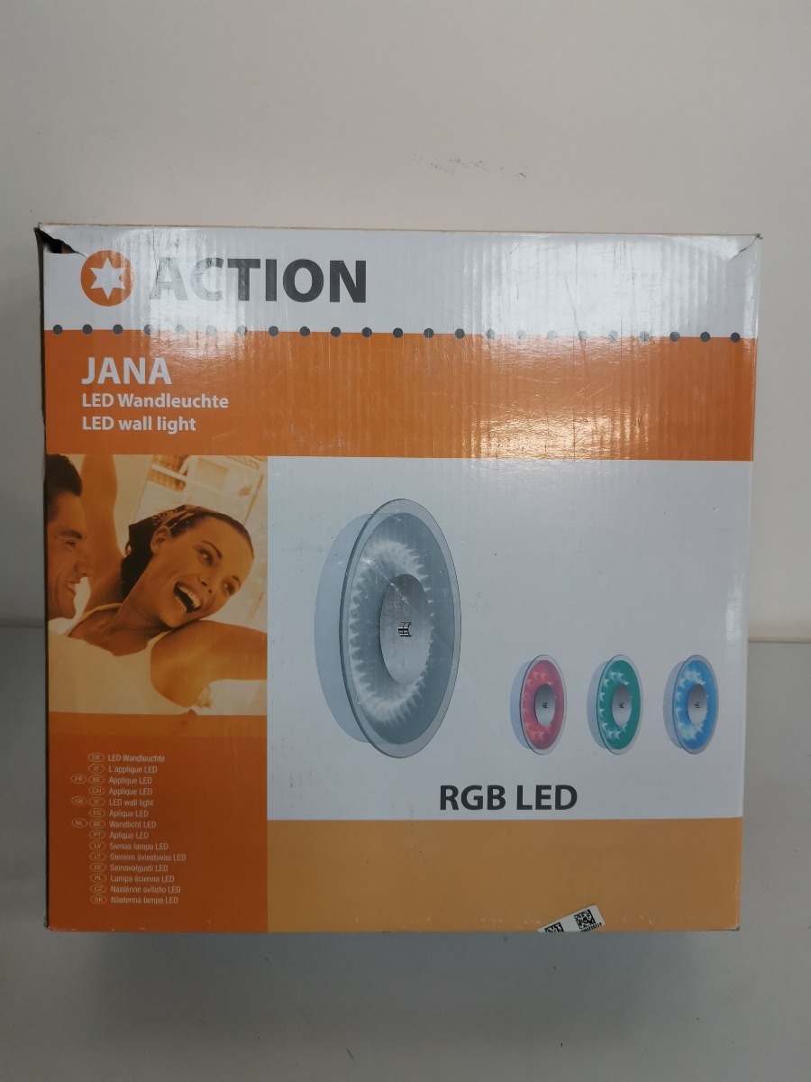 Action Jana væglampe LED med 4 farver