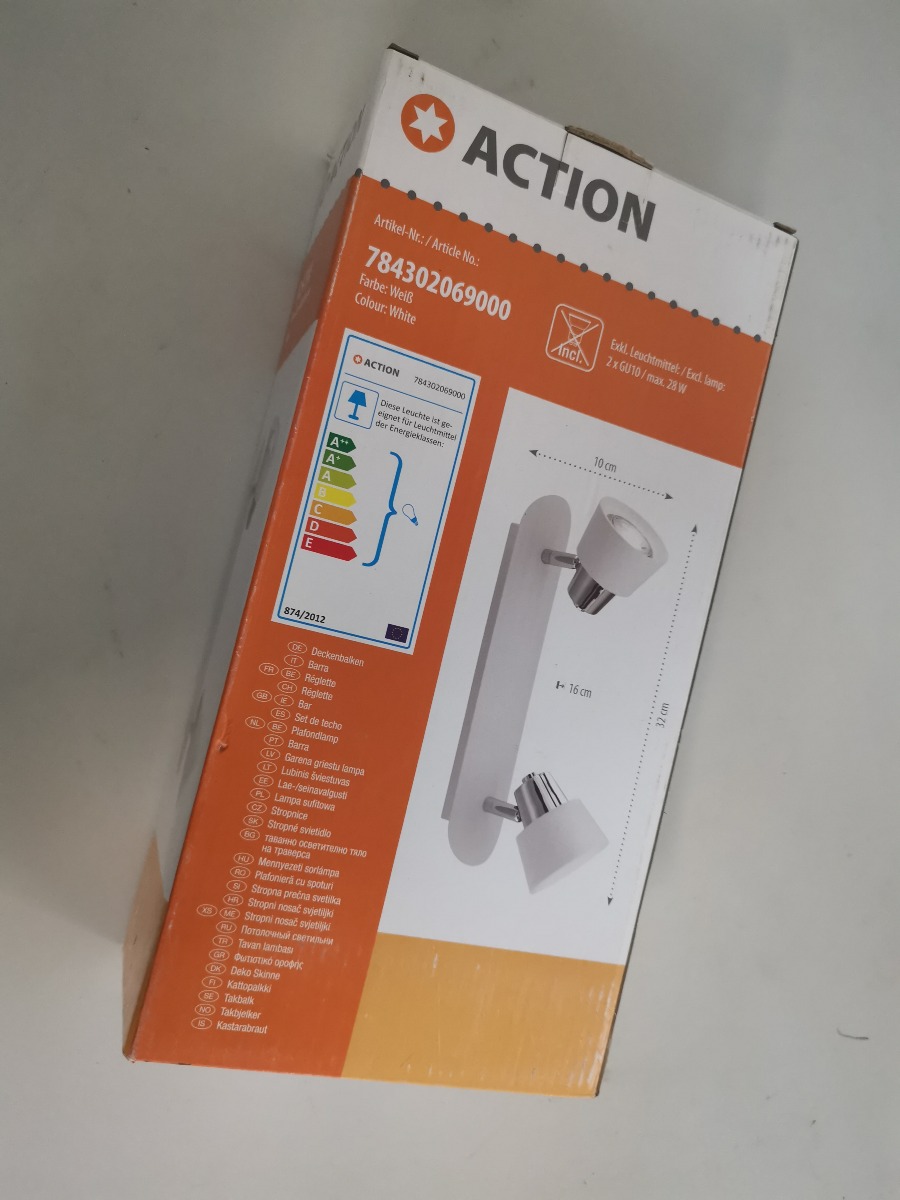 Action, Asya spotskinne, kort