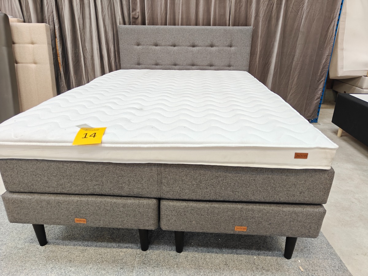 SÖVNN Kontinentalseng - 140x200 - Med gavl og topmadras