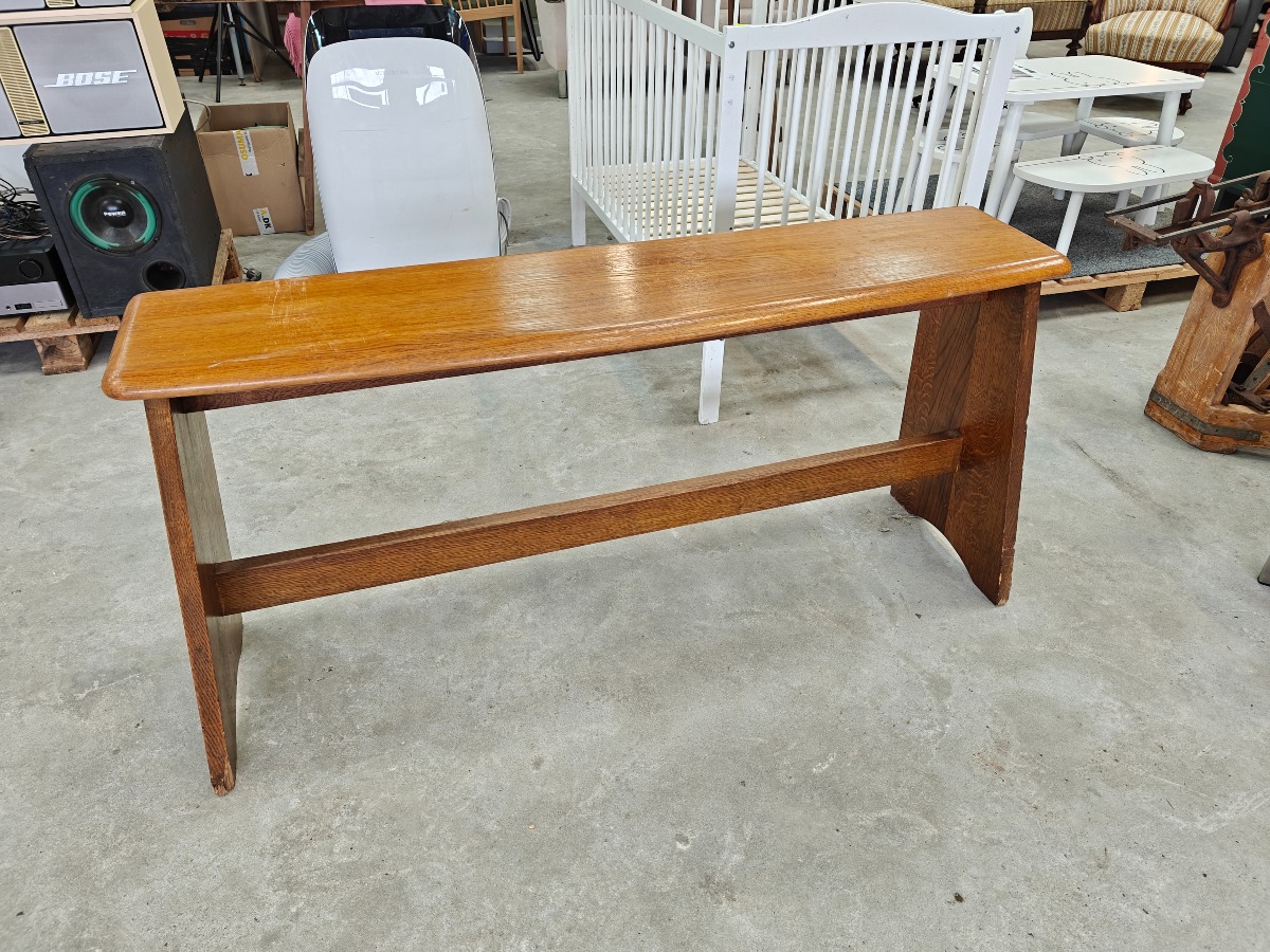 Orgelbæk af lakeret eg