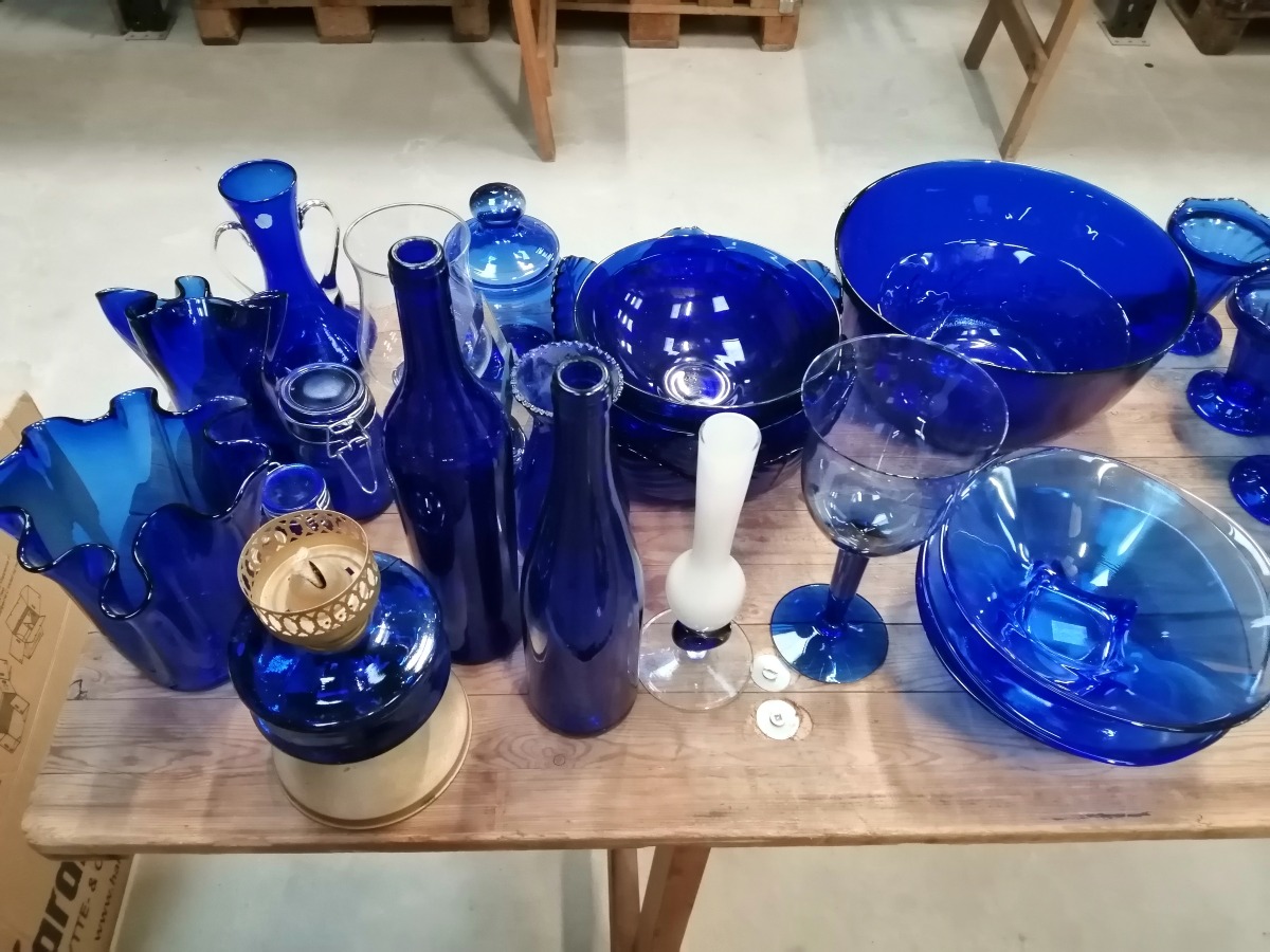 Blåt glas 