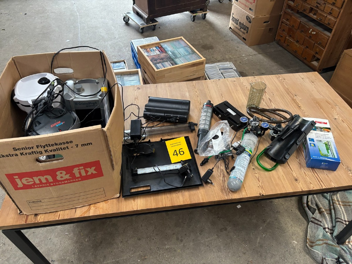 Diverse akvarieudstyr, mm