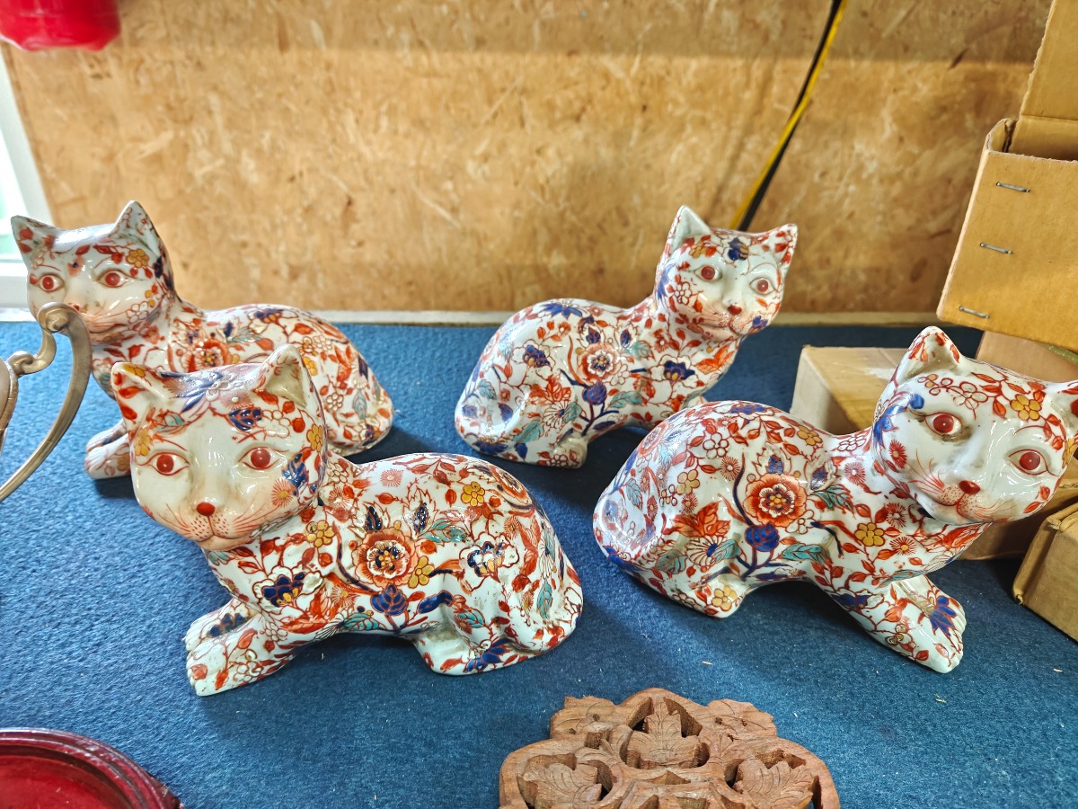 2 par imari-katte af porcelæn